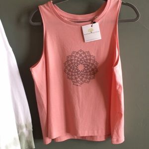 Pink Blossom Yoga Wear tank